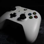 a white video game controller